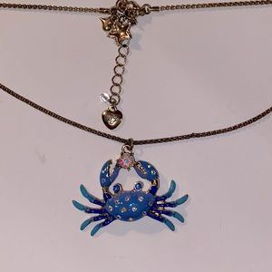 Betsey Johnson Crab necklace